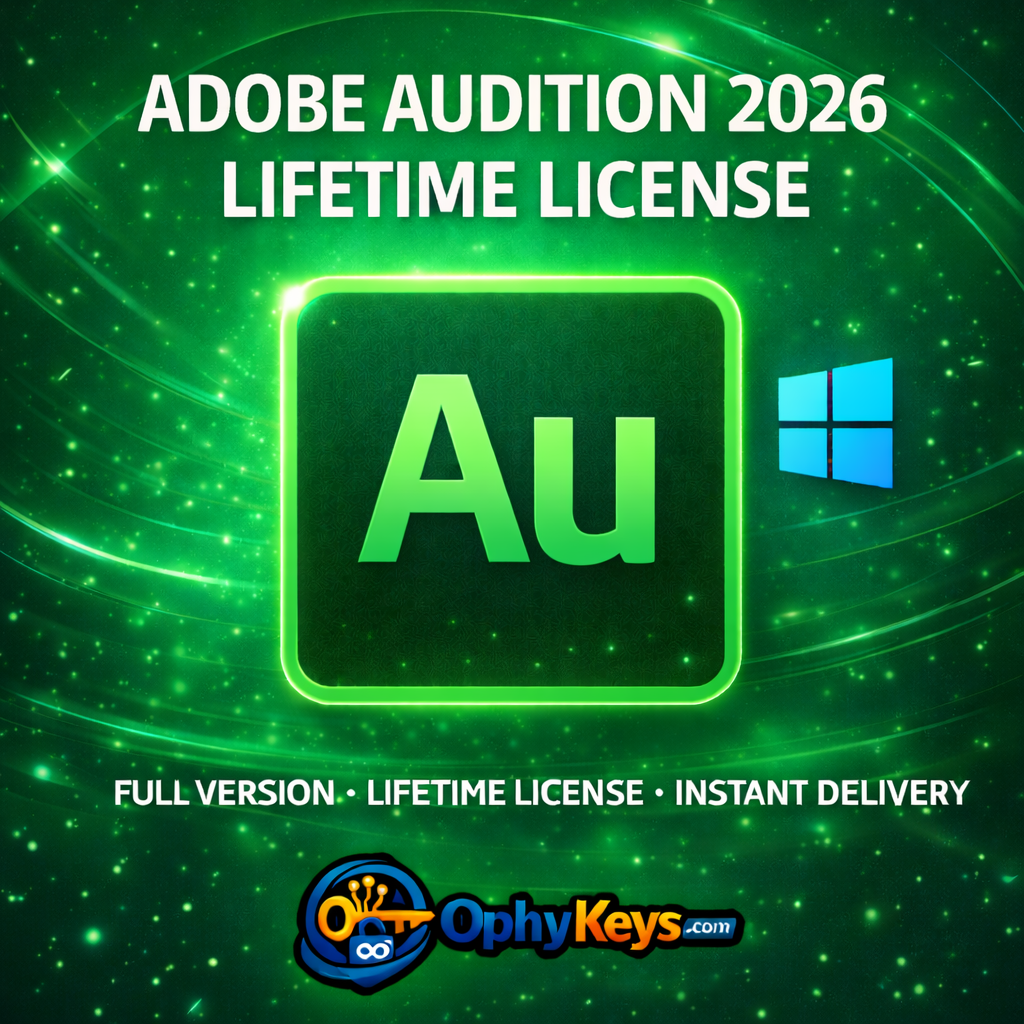 Adobe Audition Lifetime License 2026 for Windows