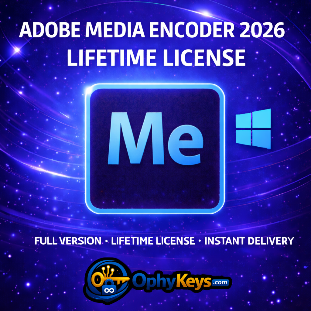 Adobe Media Encoder 2026 Lifetime License for Windows