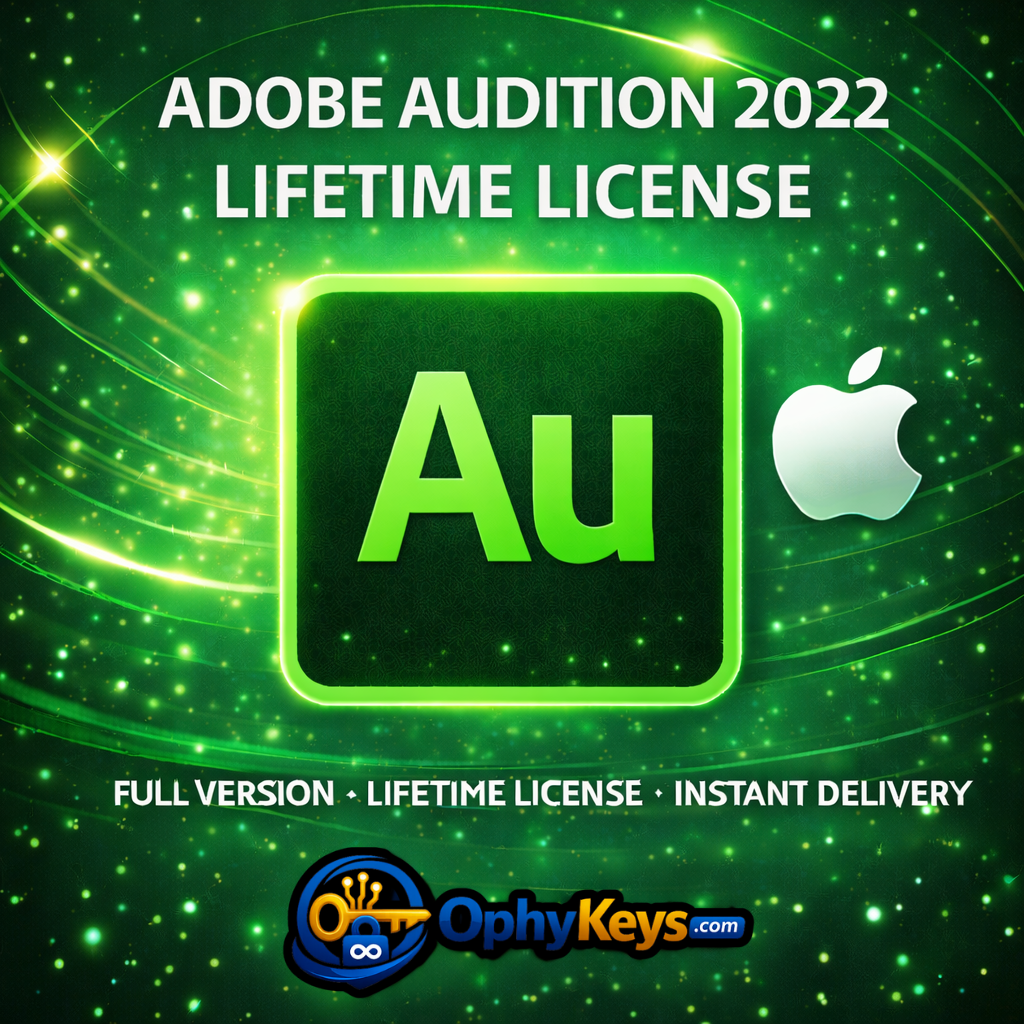 Lifetime License Preactived For Adobe Audition 2022 For MacOS